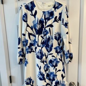 Eliza J Long Sleeve Cocktail Dress